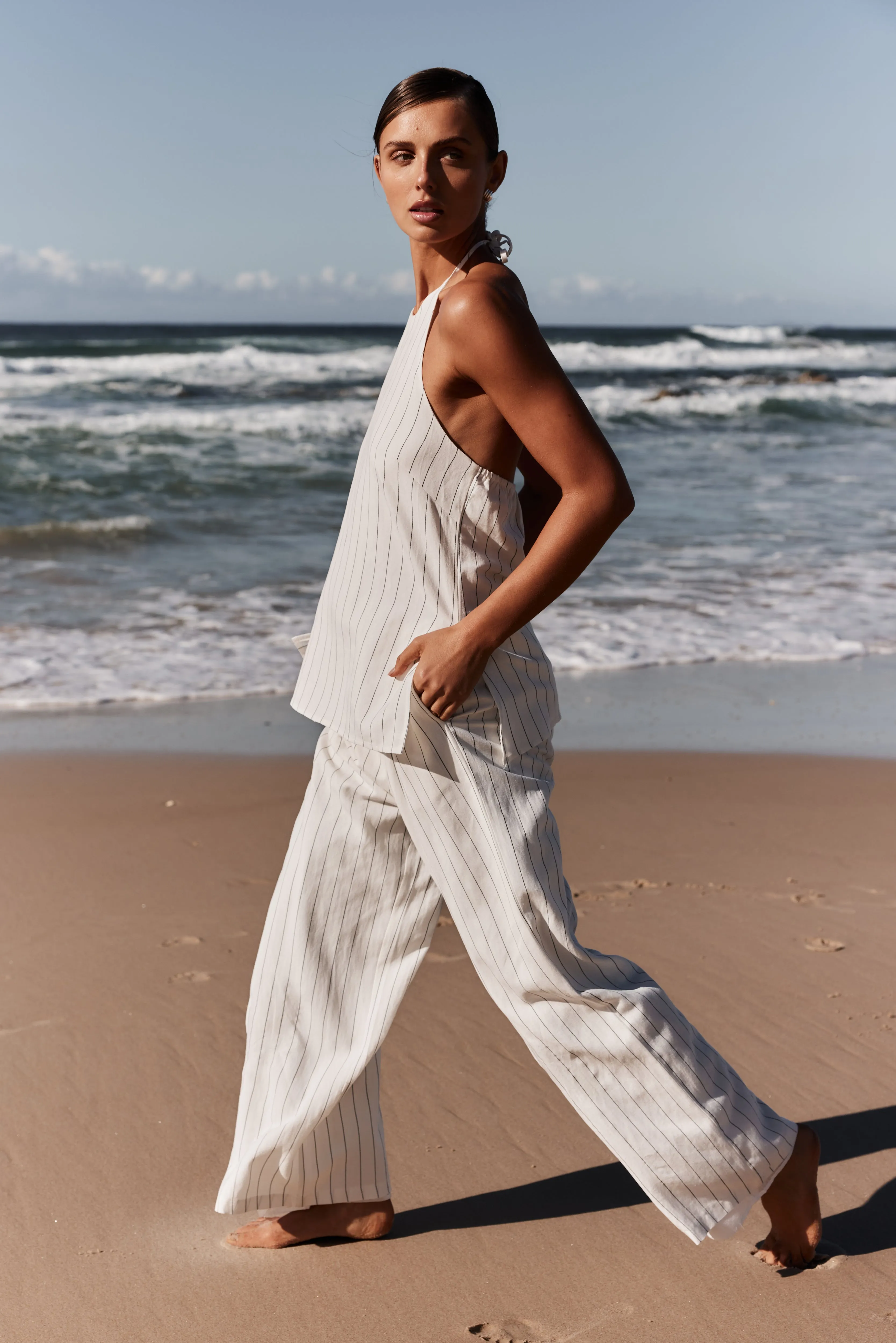 Finley Pant (White) sold by Runway Scout