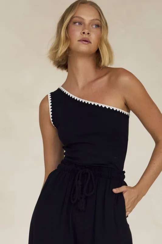 Holmes Top (Black) sold by Runway Scout