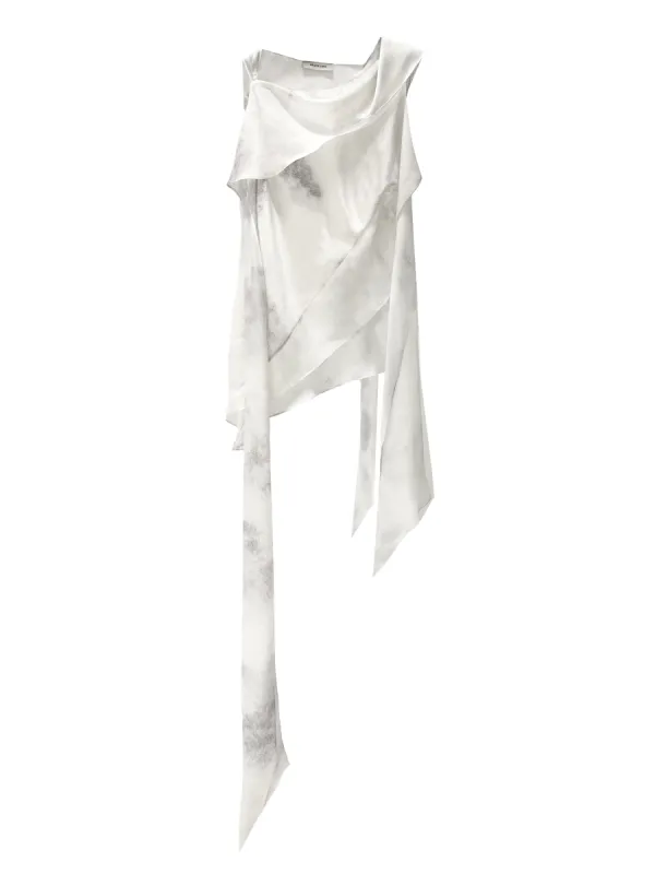 SILK BIAS SCARF TOP - ASH sold by GRACE LING