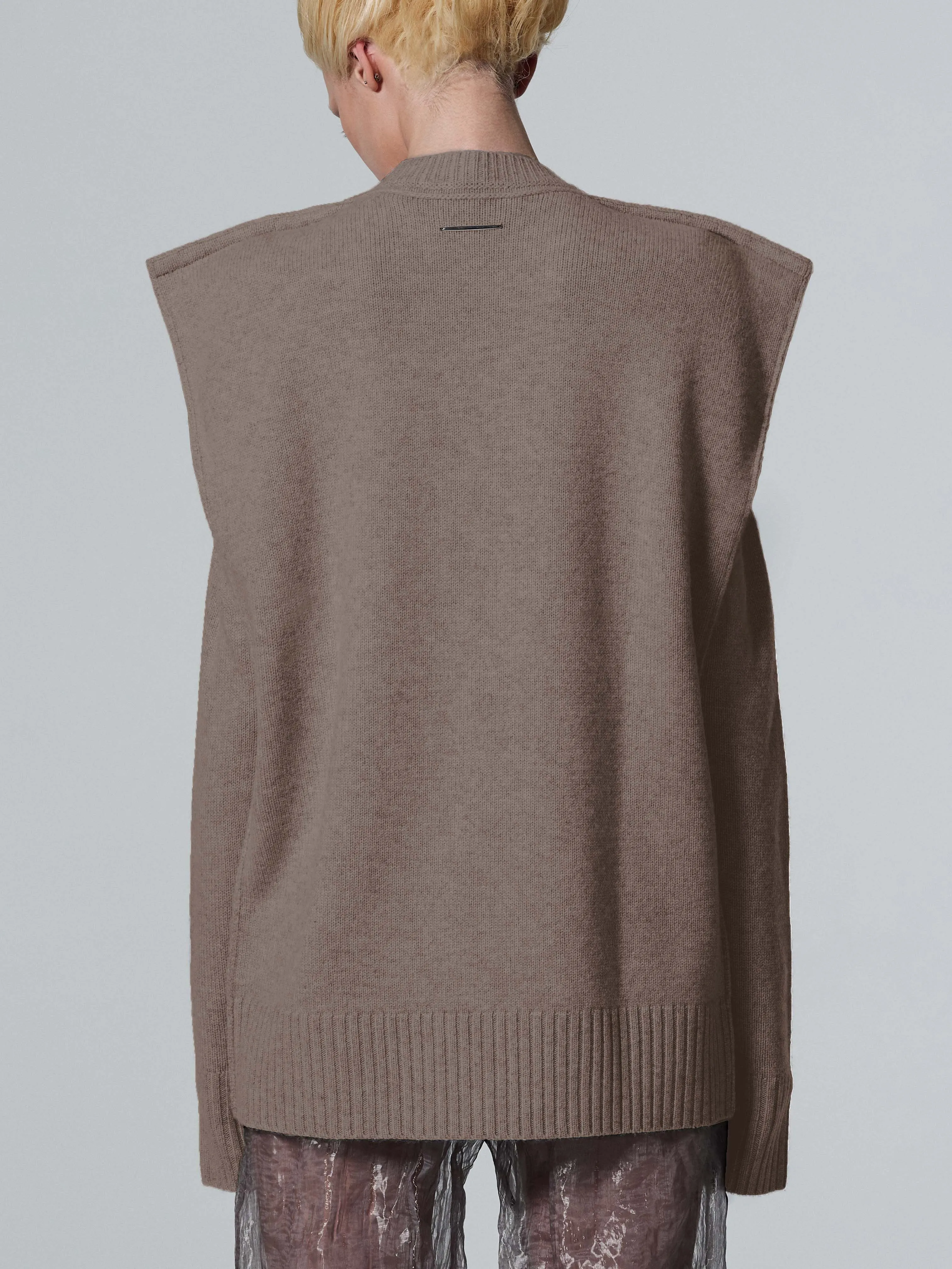 SQUARE SWEATER - BROWN GREY sold by GRACE LING product image thumbnail 3
