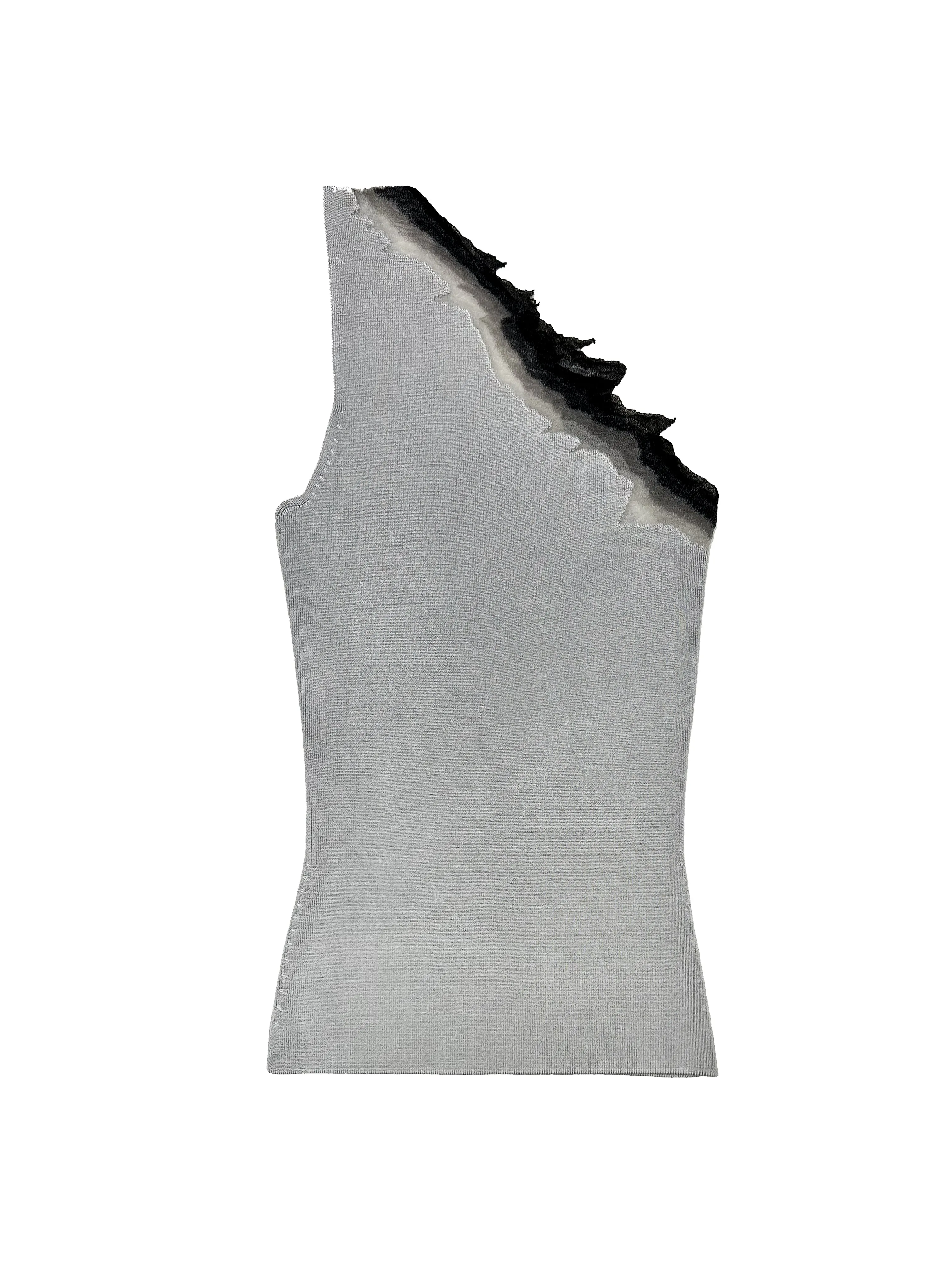 FLAME ONE SHOULDER TOP - ASH sold by GRACE LING