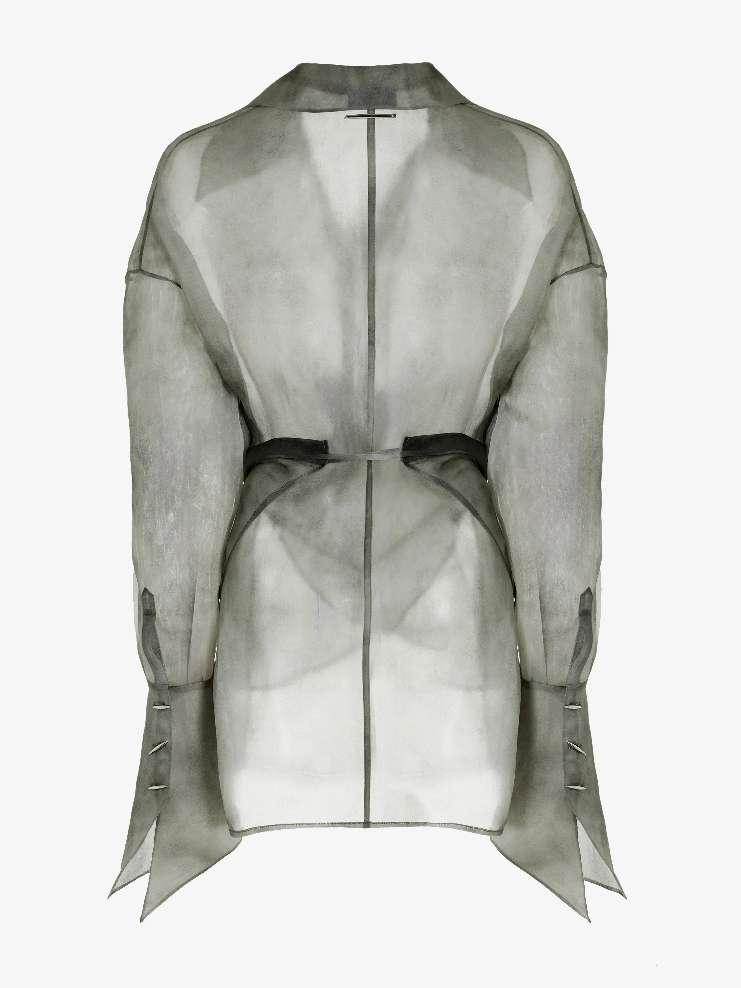 FOG STITCHES WRAP SHIRT IN SILK ORGANZA sold by GRACE LING product image thumbnail 5