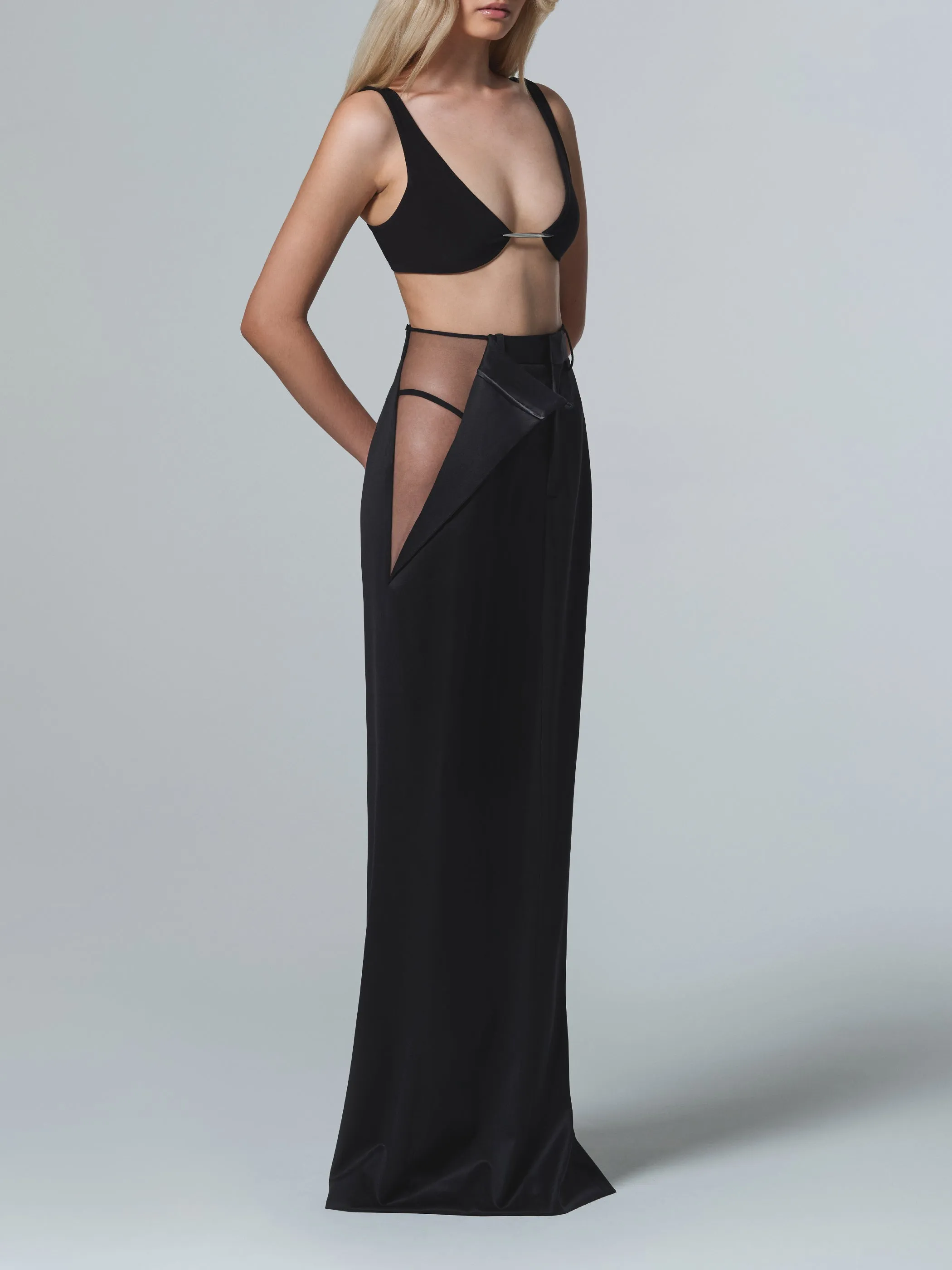 PEEK OPEN THIGH SKIRT sold by GRACE LING product image thumbnail 2