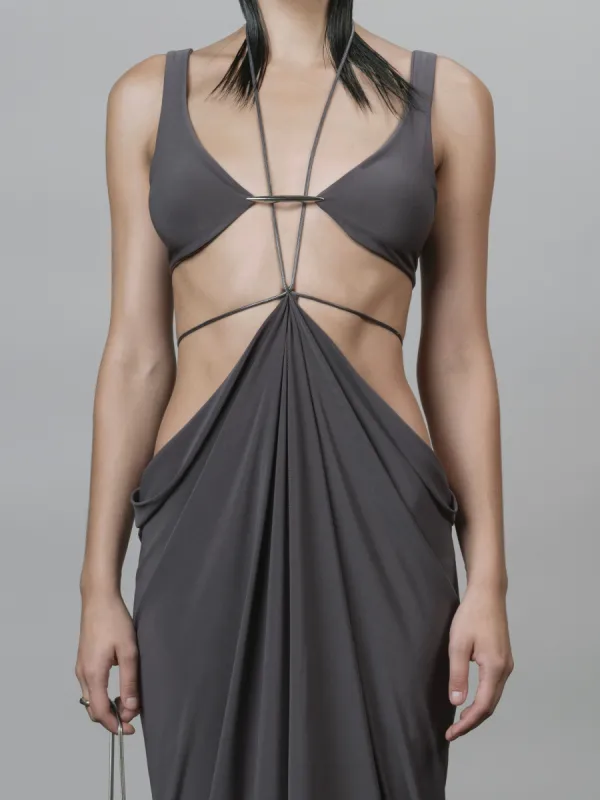 VERTEBRAE BRALETTE - GREY sold by GRACE LING