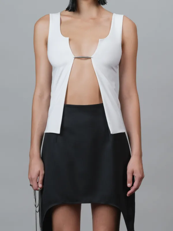 VERTEBRAE TANK TOP - WHITE sold by GRACE LING