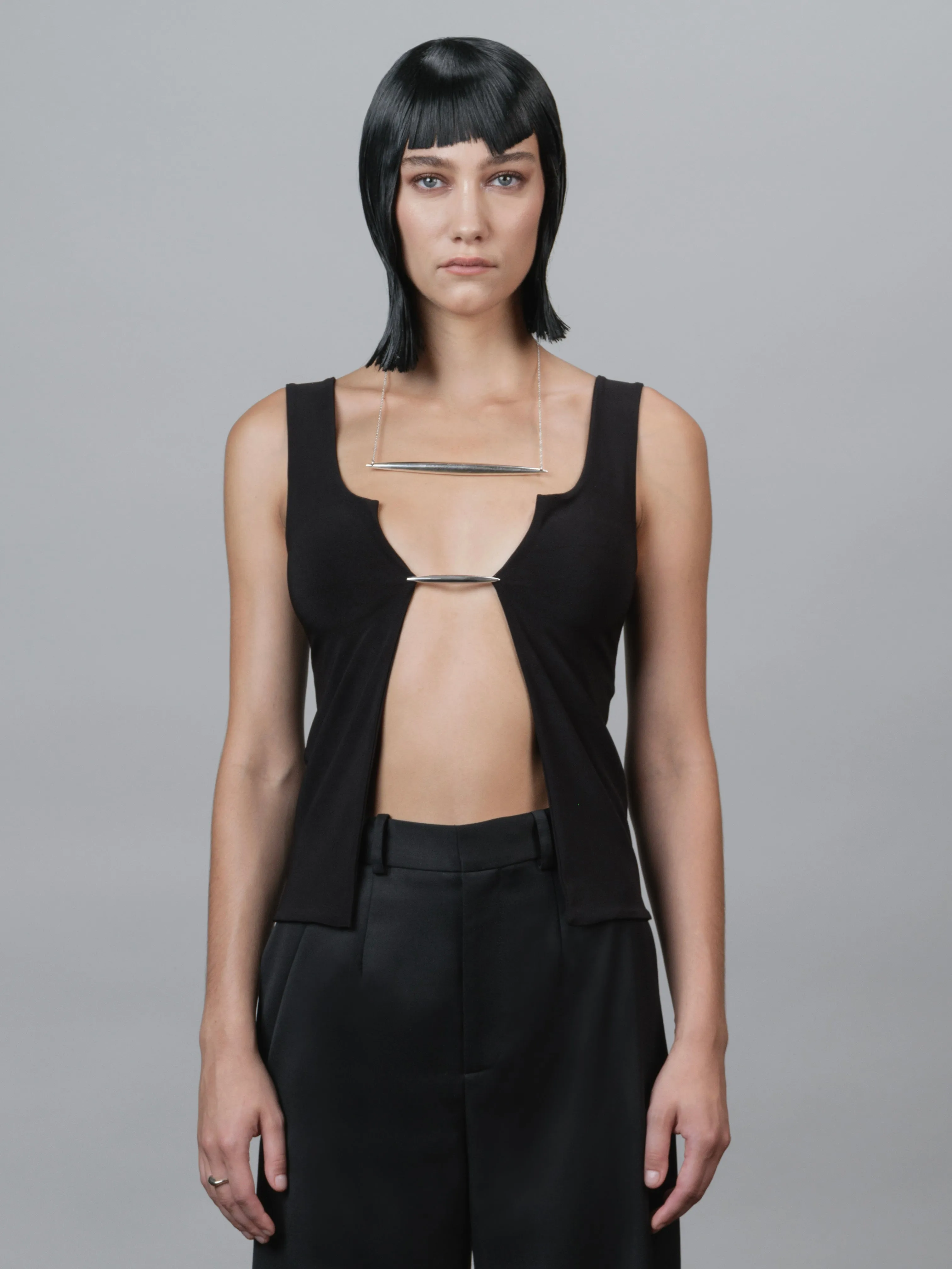 VERTEBRAE TANK TOP - BLACK sold by GRACE LING product image thumbnail 2