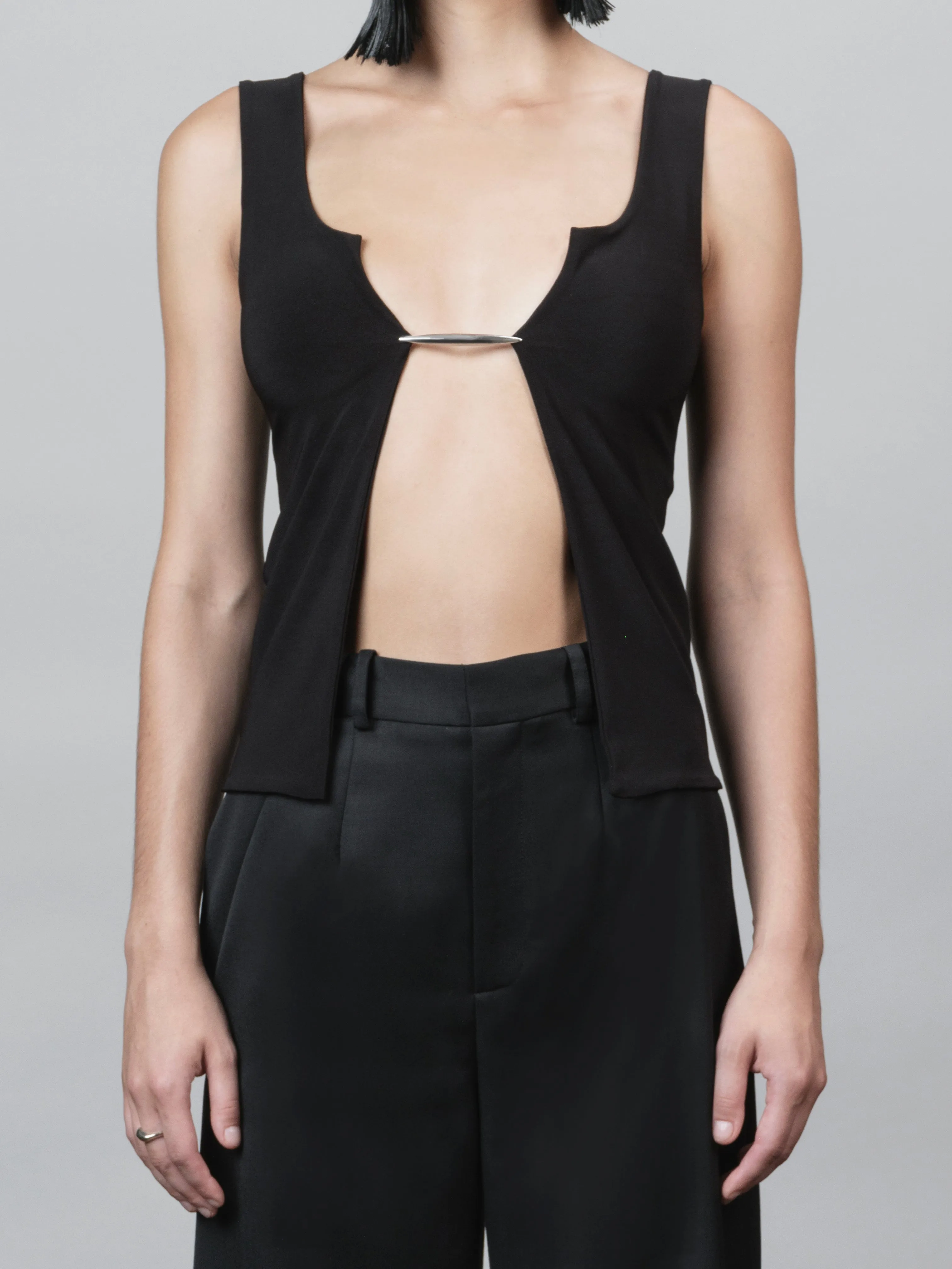 VERTEBRAE TANK TOP - BLACK sold by GRACE LING