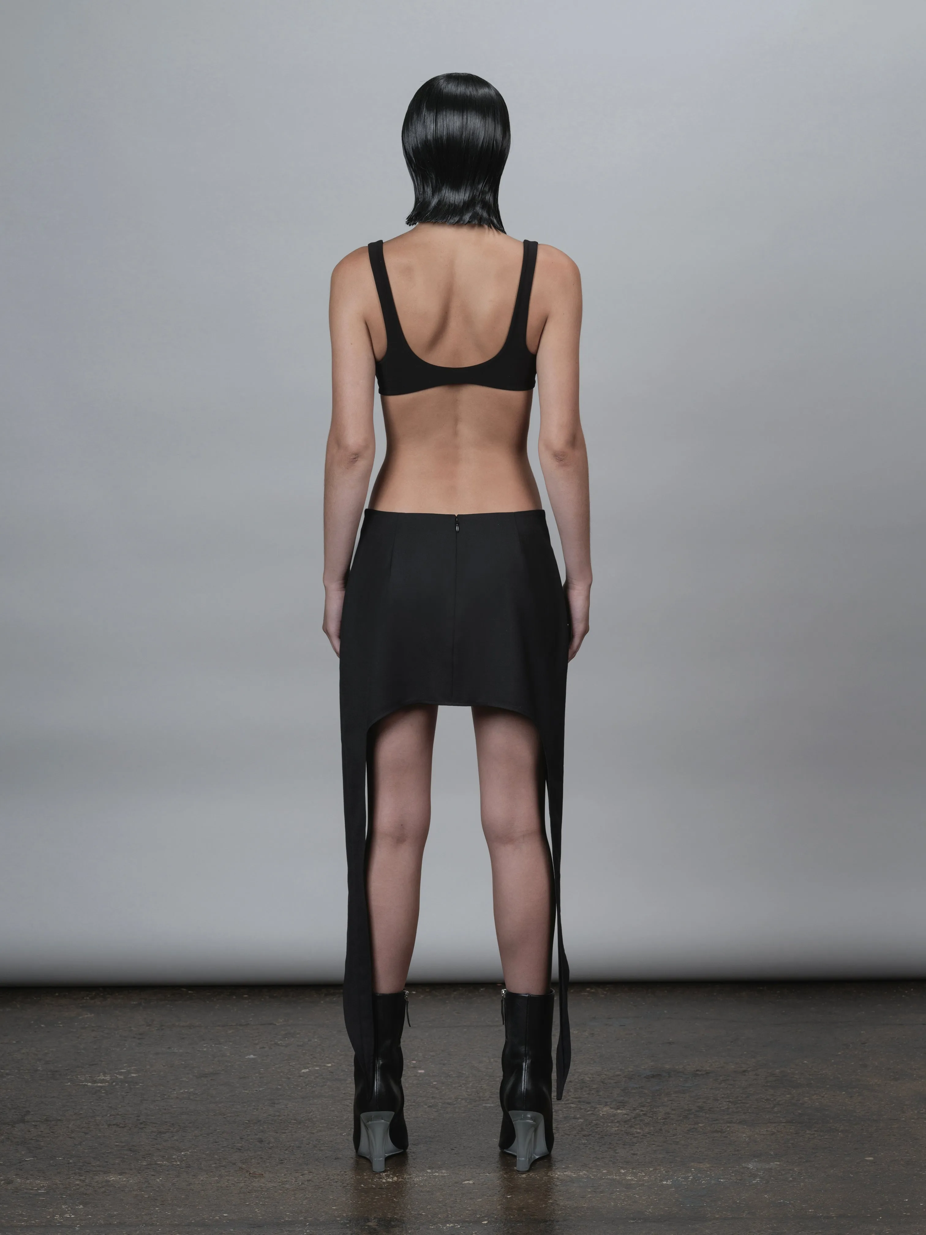 LOW-RISE SIDE DROP ULTRA MINI SKIRT sold by GRACE LING product image thumbnail 4