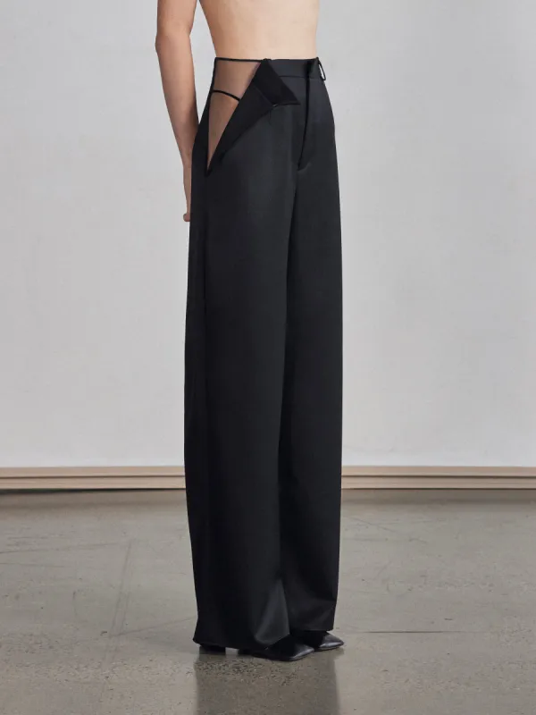 PEEK OPEN THIGH PANTS sold by GRACE LING