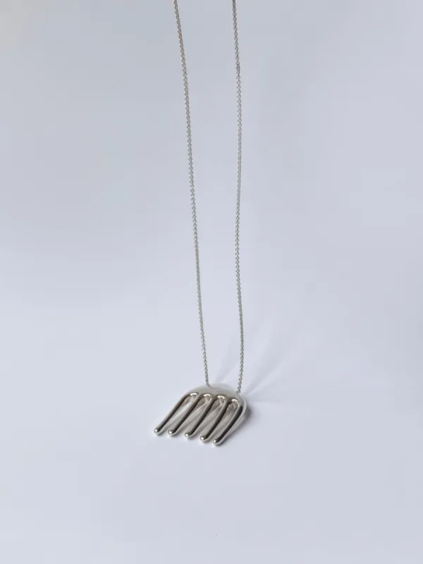 COMB NECKLACE IN SILVER sold by GRACE LING