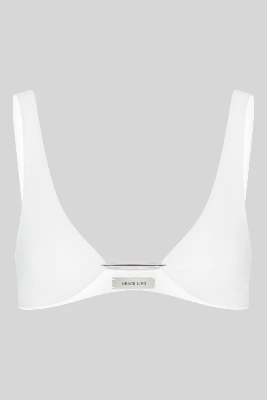 VERTEBRAE BRALETTE - WHITE sold by GRACE LING