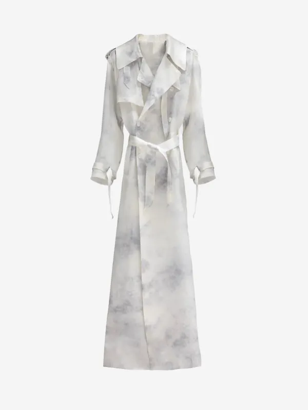 SILK ORGANZA TRENCH - ASH sold by GRACE LING