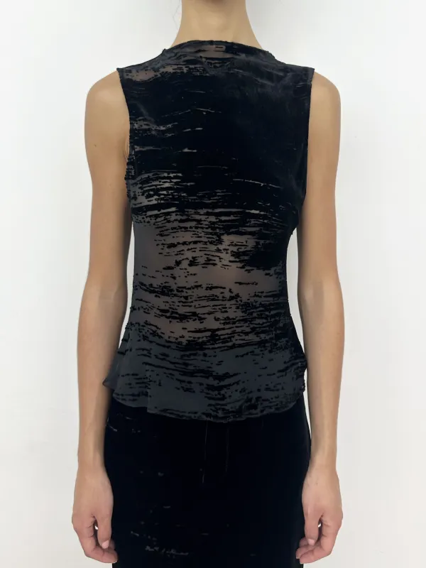 (SS26 PRE-ORDER) GLITCH BOATNECK TOP sold by GRACE LING