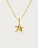 Gold Starfish Necklace sold by En Route Jewelry