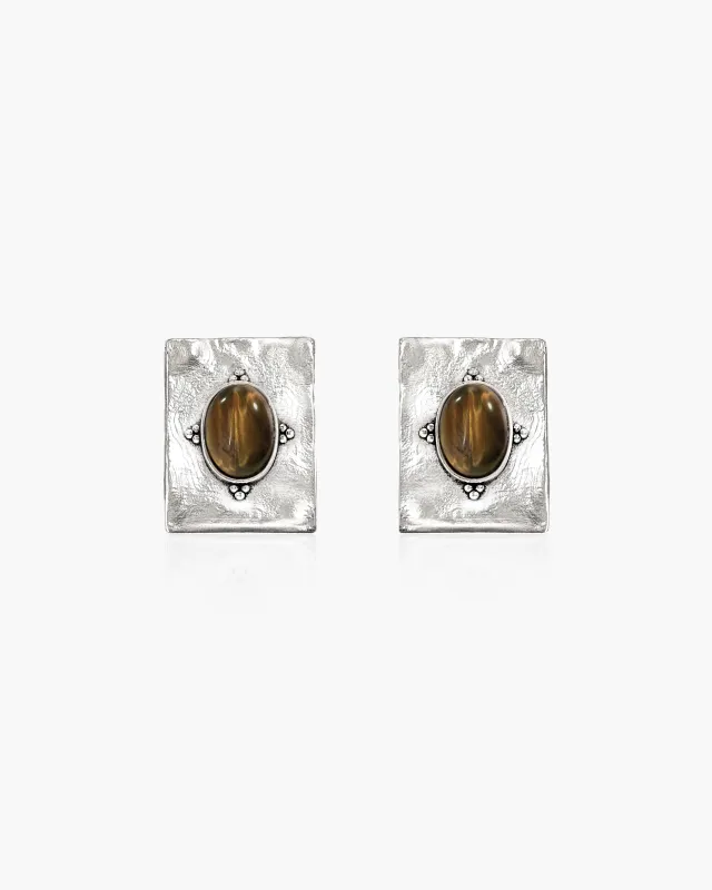 The Unspoken Amulet Earrings made by En Route Jewelry
