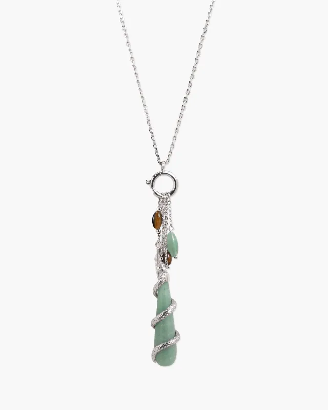 Ascent Detachable Charm Long Necklace made by En Route Jewelry