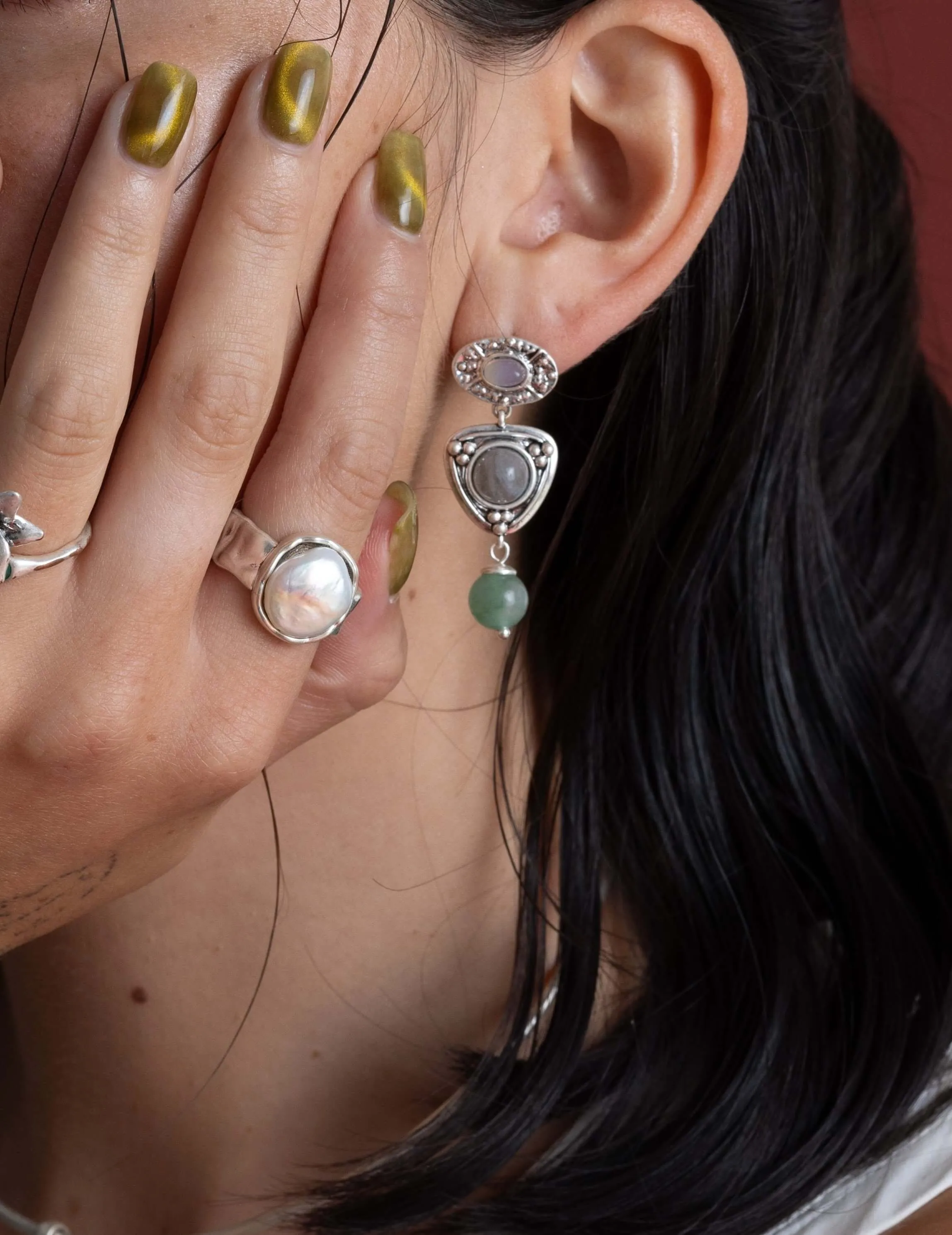 Athena Earrings sold by En Route Jewelry product image thumbnail 2