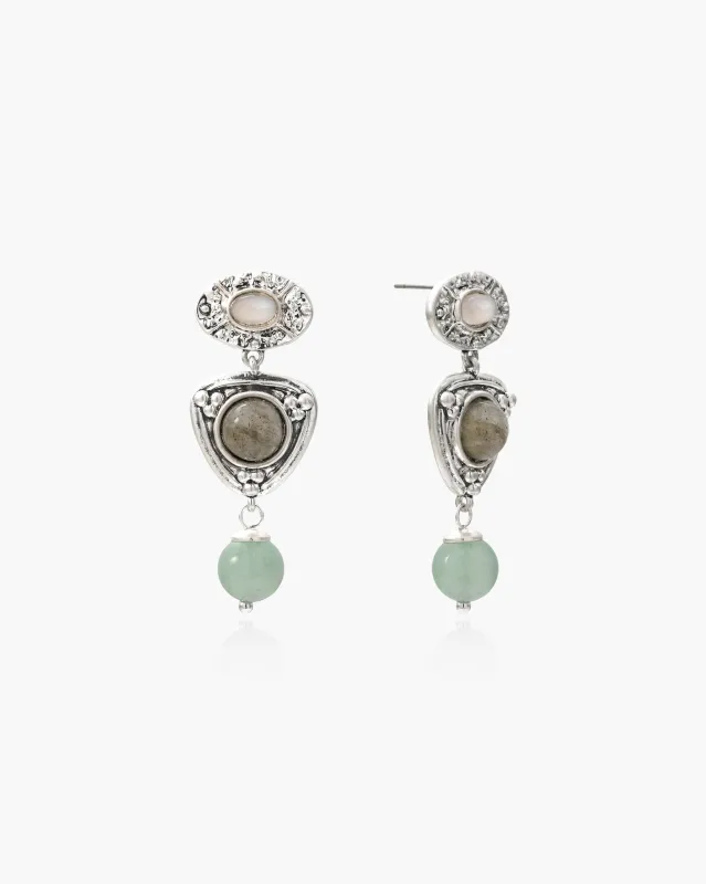 Athena Earrings made by En Route Jewelry