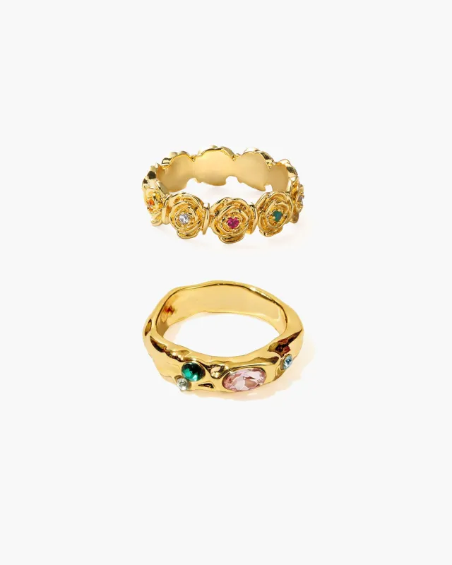 Lumiere Ring Set made by En Route Jewelry