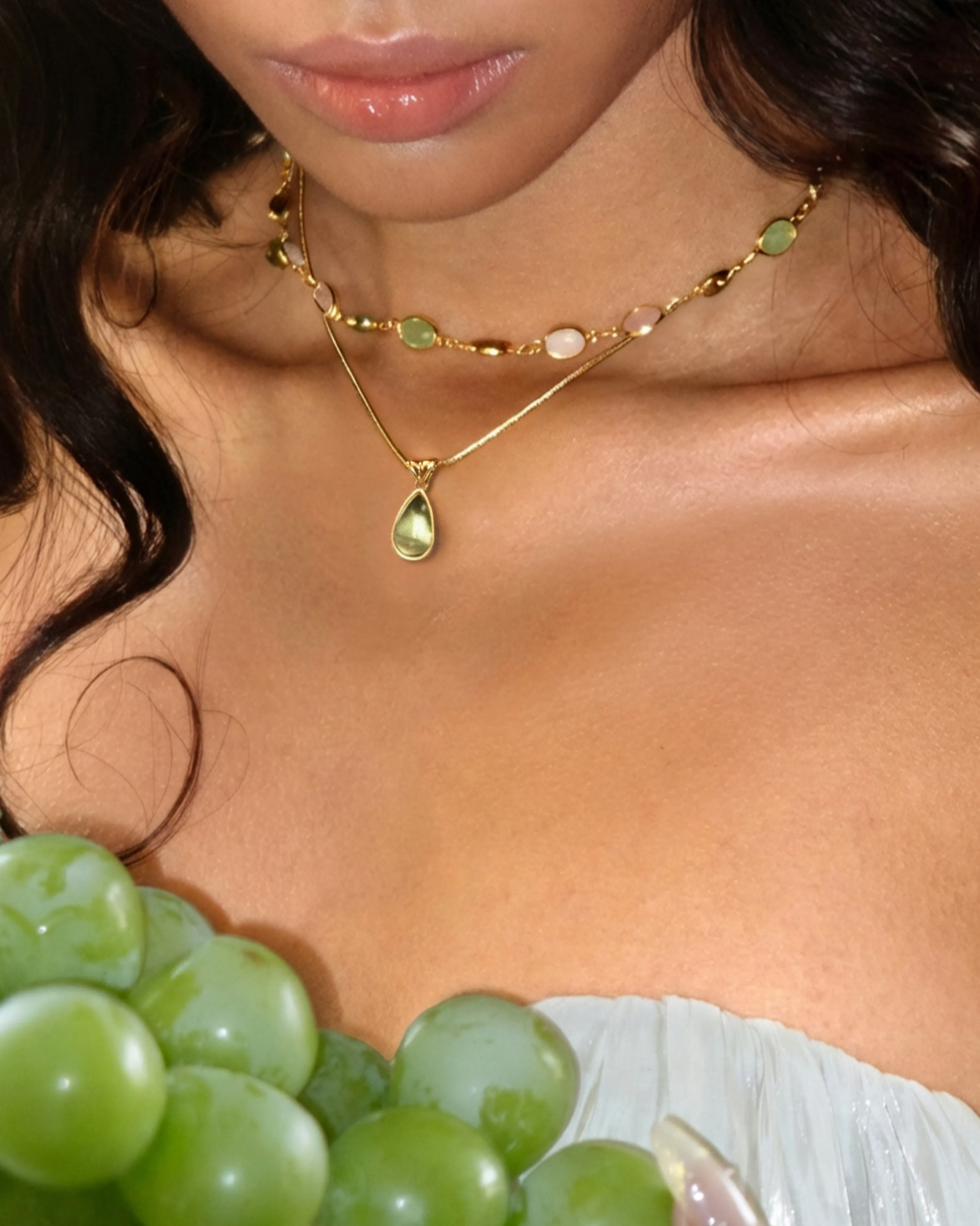 Waterdrop & Whimsical Romance Stone Necklace Set sold by En Route Jewelry product image thumbnail 3