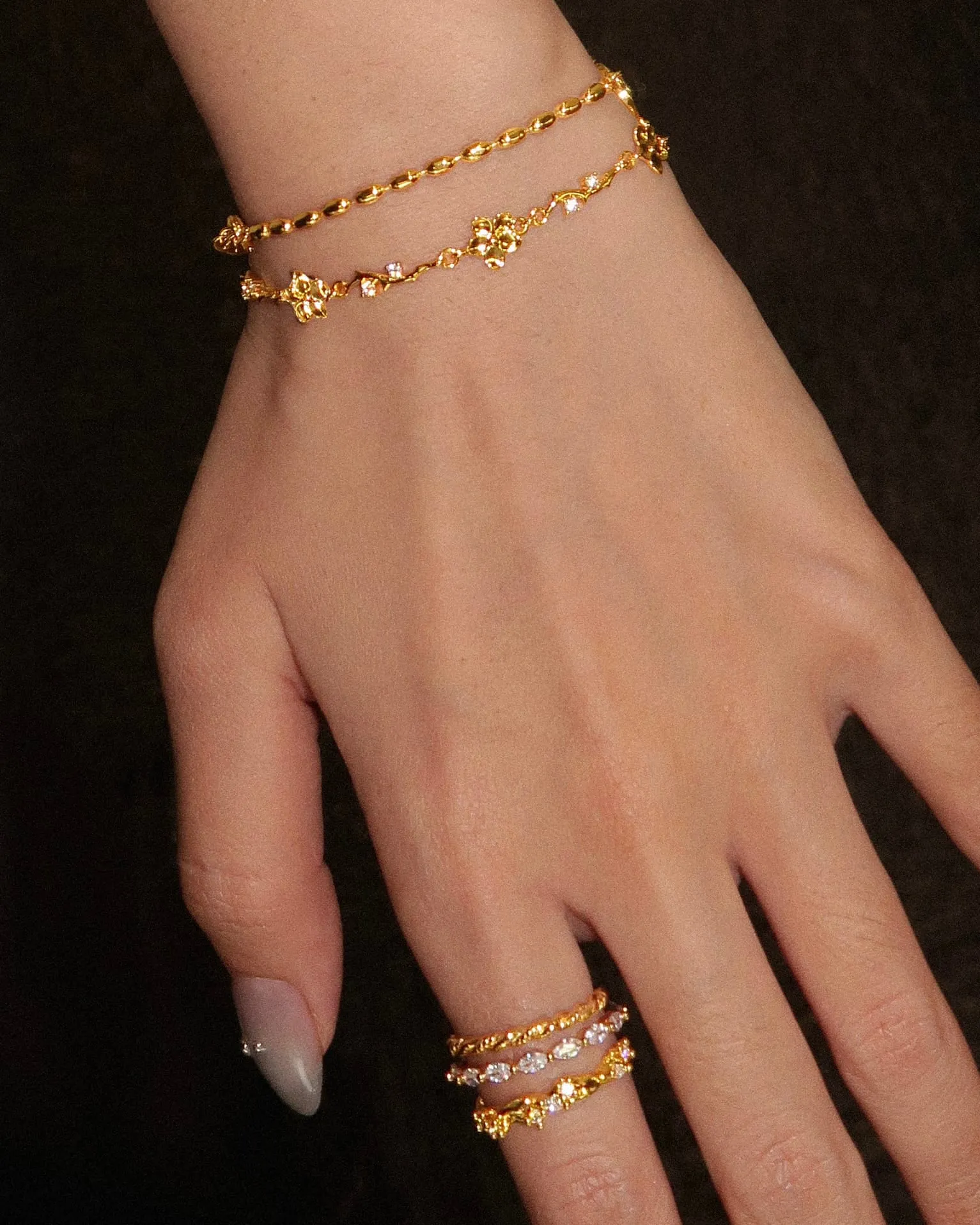 Ivy Floral Bracelet sold by En Route Jewelry product image thumbnail 4