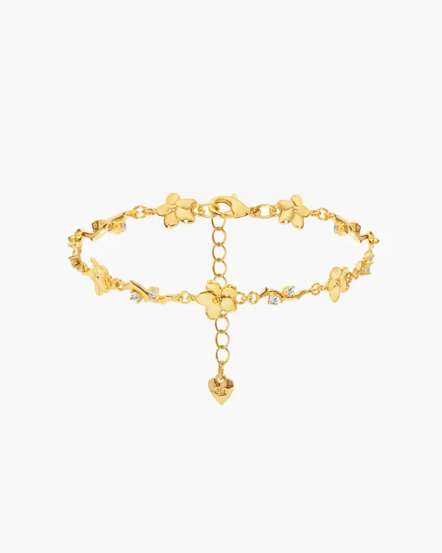 Ivy Floral Bracelet made by En Route Jewelry
