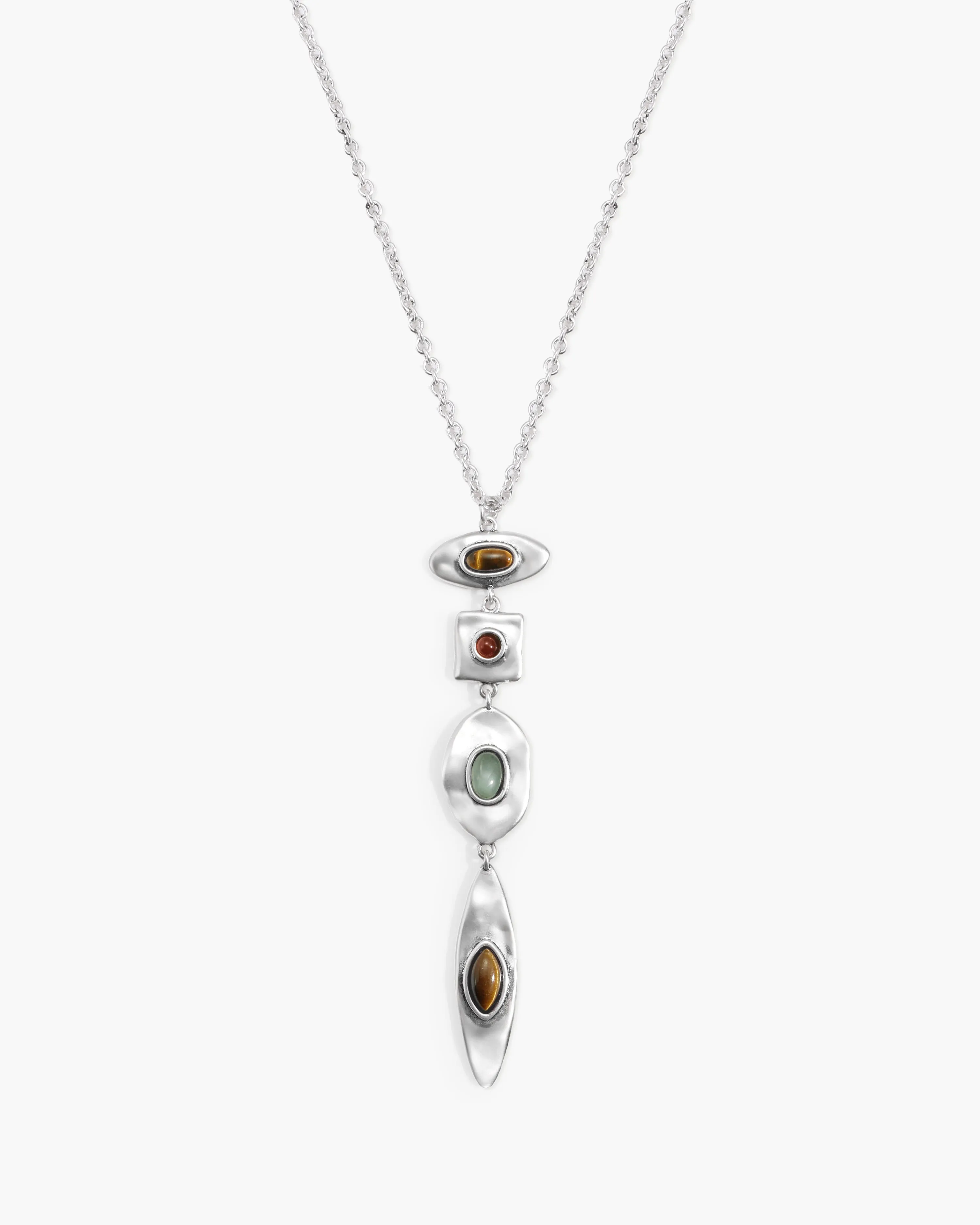 Petra Multi-Stone Drop Necklace sold by En Route Jewelry