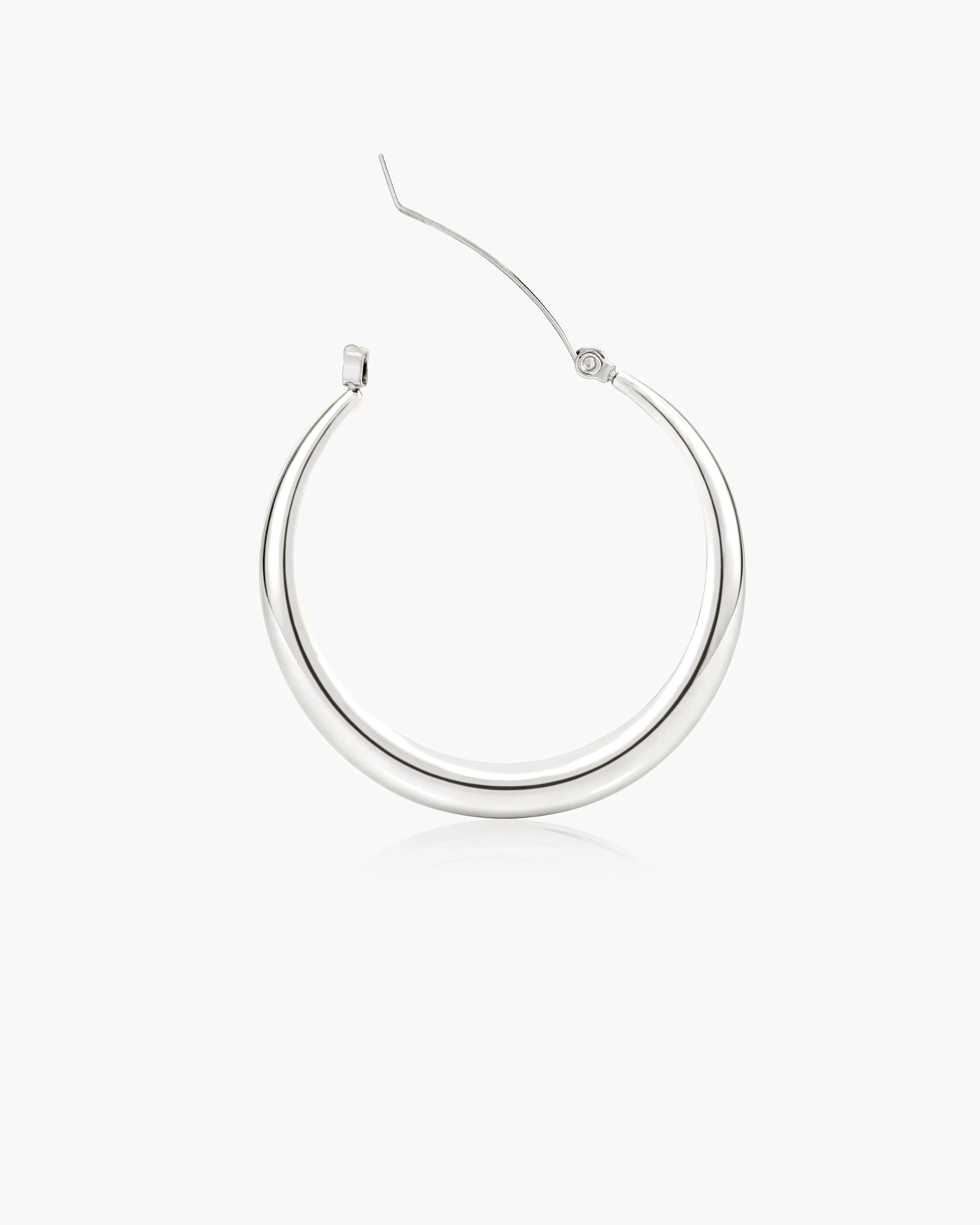 Sloane Hoop Earrings in Silver sold by en route product image thumbnail 3