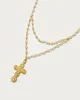 Everette Cross Necklace in Gold sold by En Route Jewelry