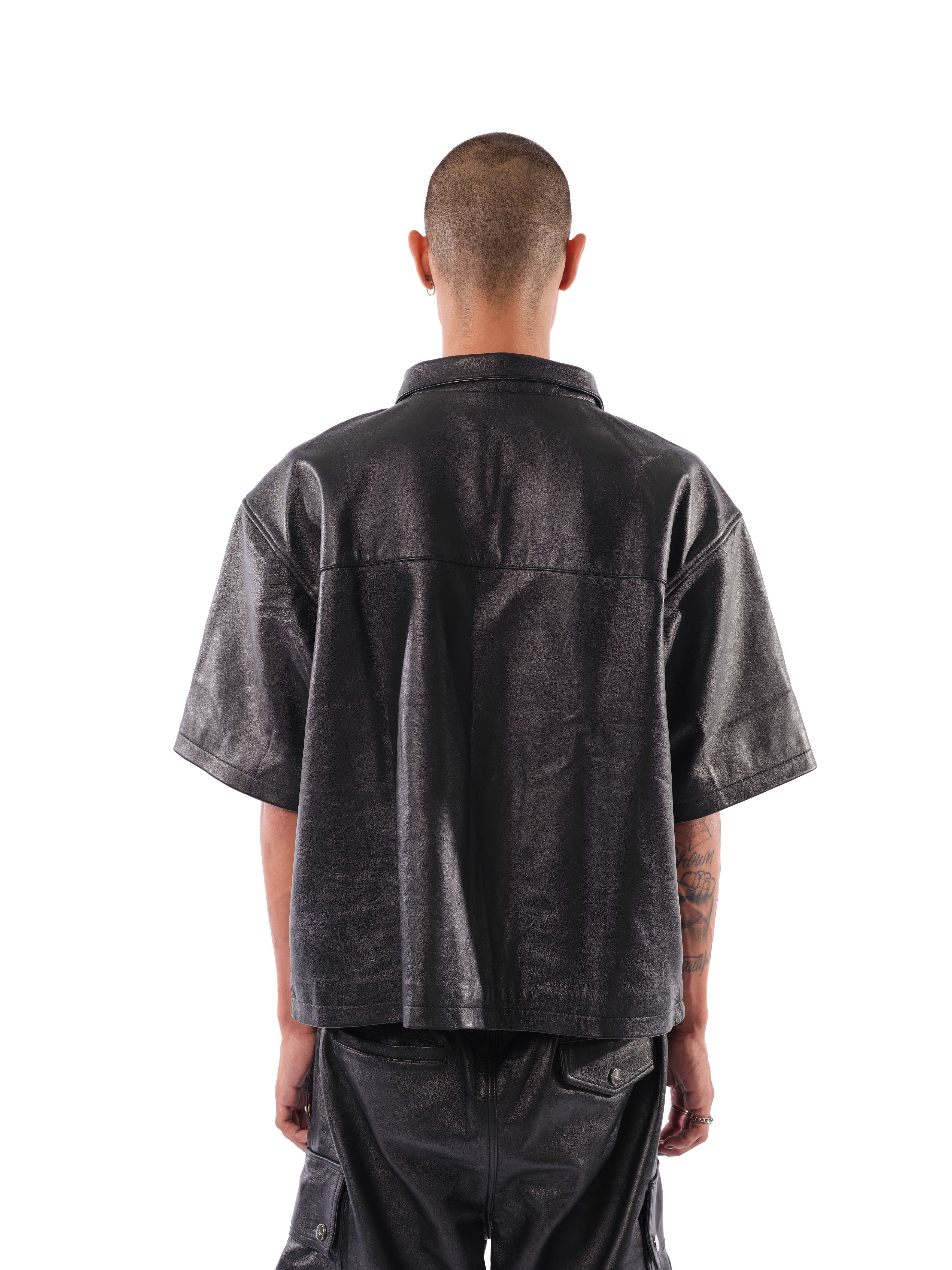 Ford Leather Shirt (Black) sold by Karl Kani product image thumbnail 3