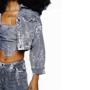 Eclipse Cropped Jacket (Oil Wash) sold by Karl Kani