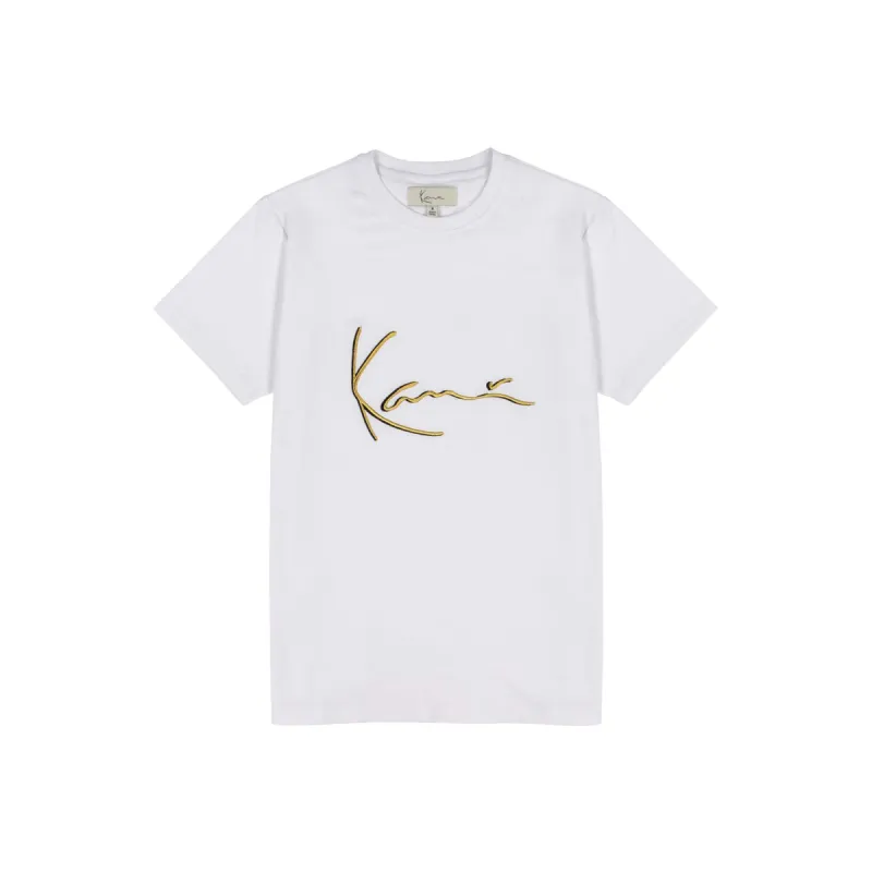 Iconic T-Shirt (White/Gold) sold by Karl Kani