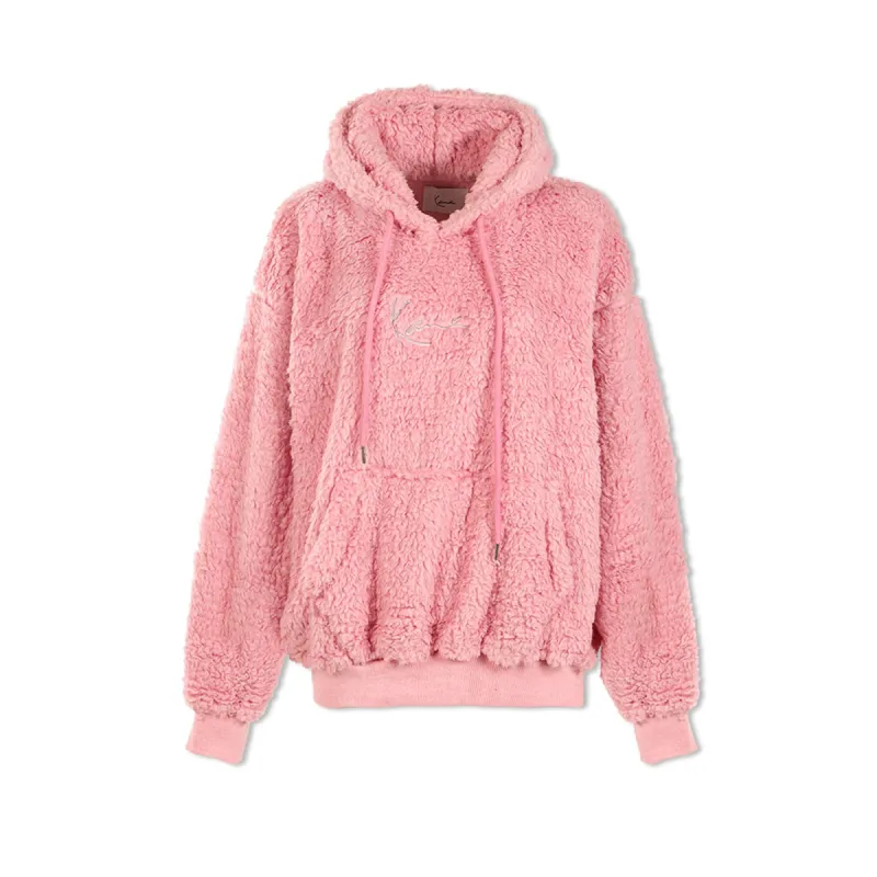 Marcy Sherpa Hoodie (Pink) sold by Karl Kani