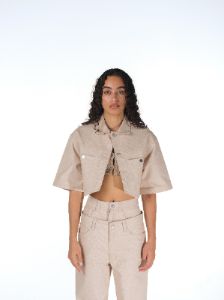 Gorilla Crop Jacket (Natural) sold by Karl Kani