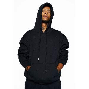 Embroidered Hoodie (Black) sold by Karl Kani