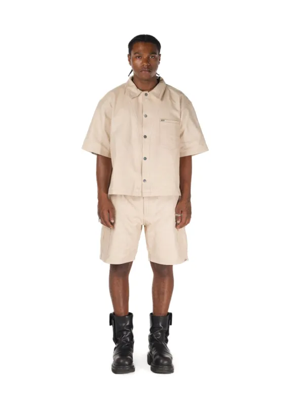 Ford Leather Shirt (Natural) sold by Karl Kani