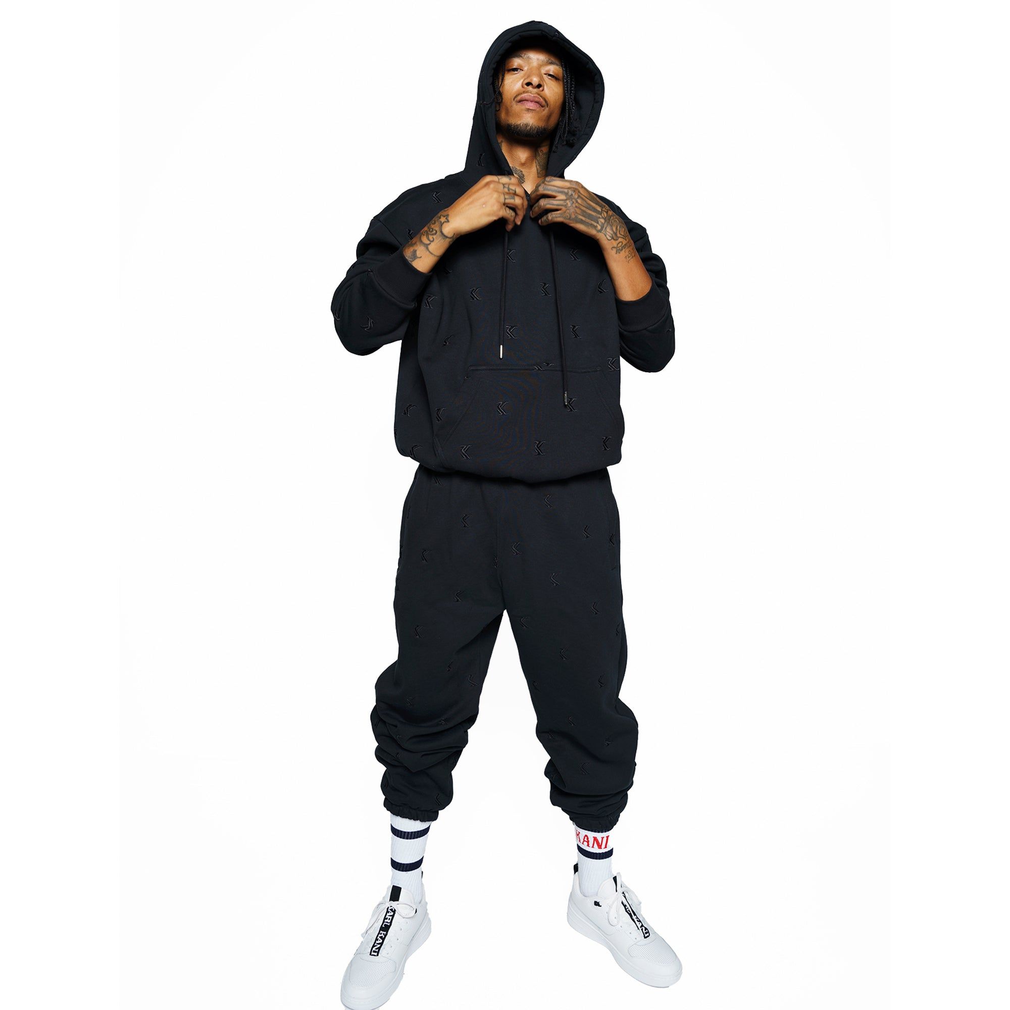 Embroidered Joggers (Black) sold by Karl Kani product image thumbnail 4