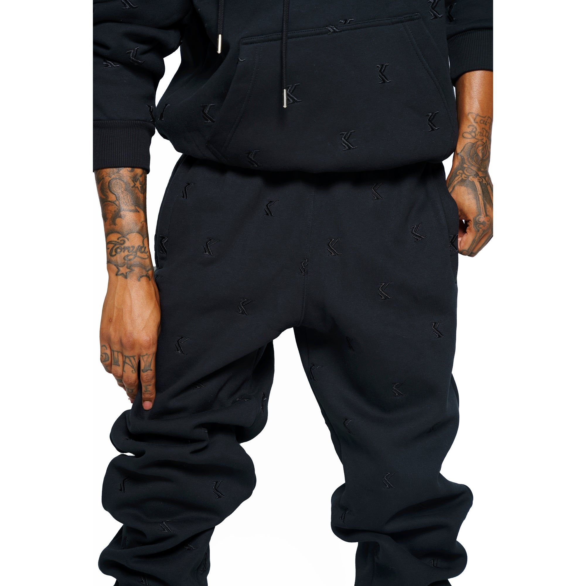 Embroidered Joggers (Black) sold by Karl Kani product image thumbnail 3