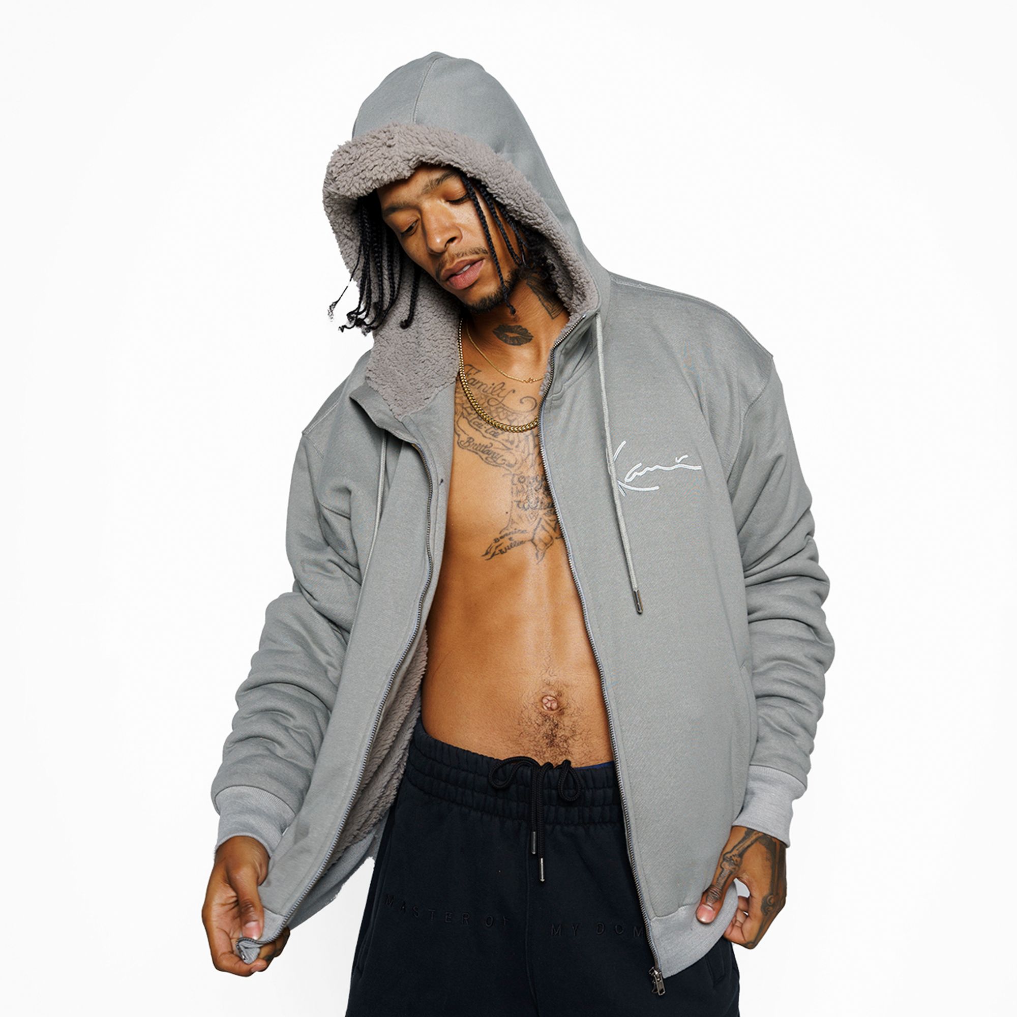 Leo Fleece hoodie sold by Karl Kani product image thumbnail 3