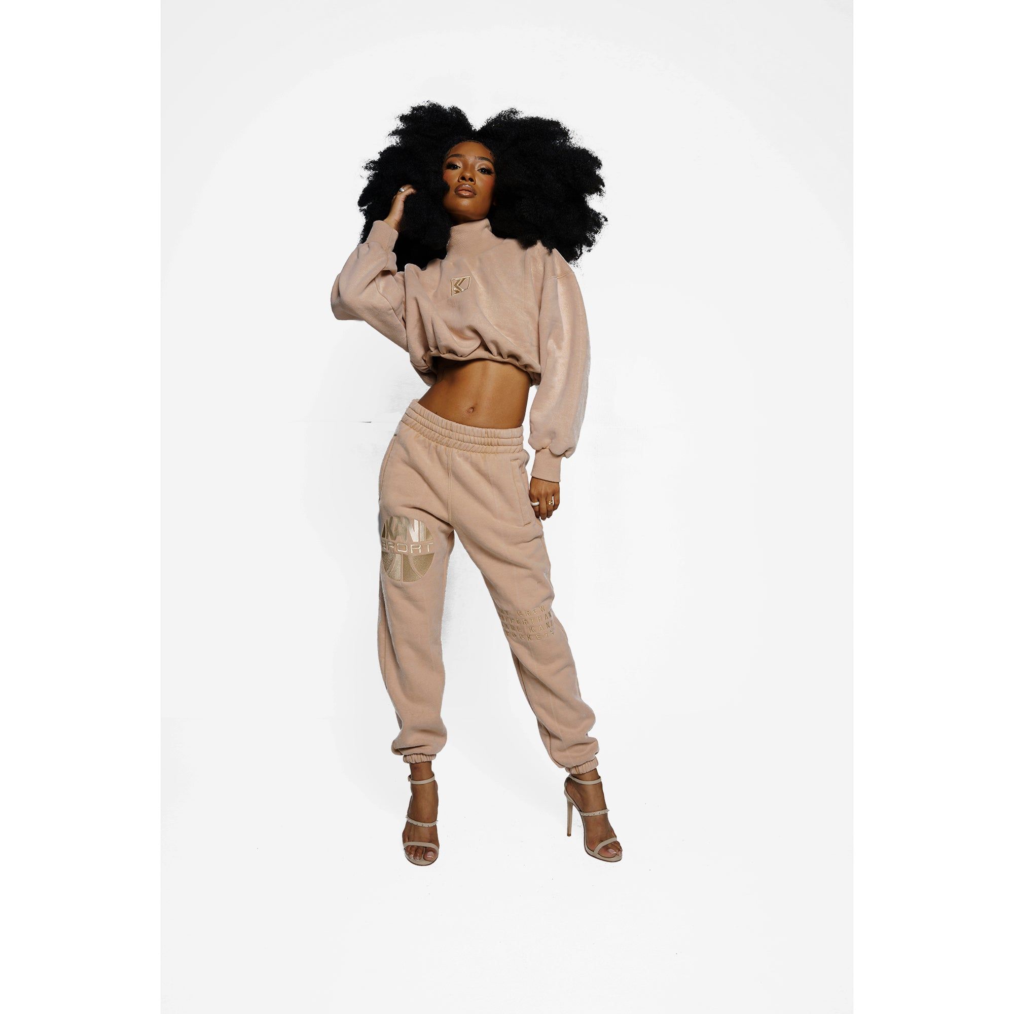 Deep Mock Neck Top (Nude) sold by Karl Kani product image thumbnail 4