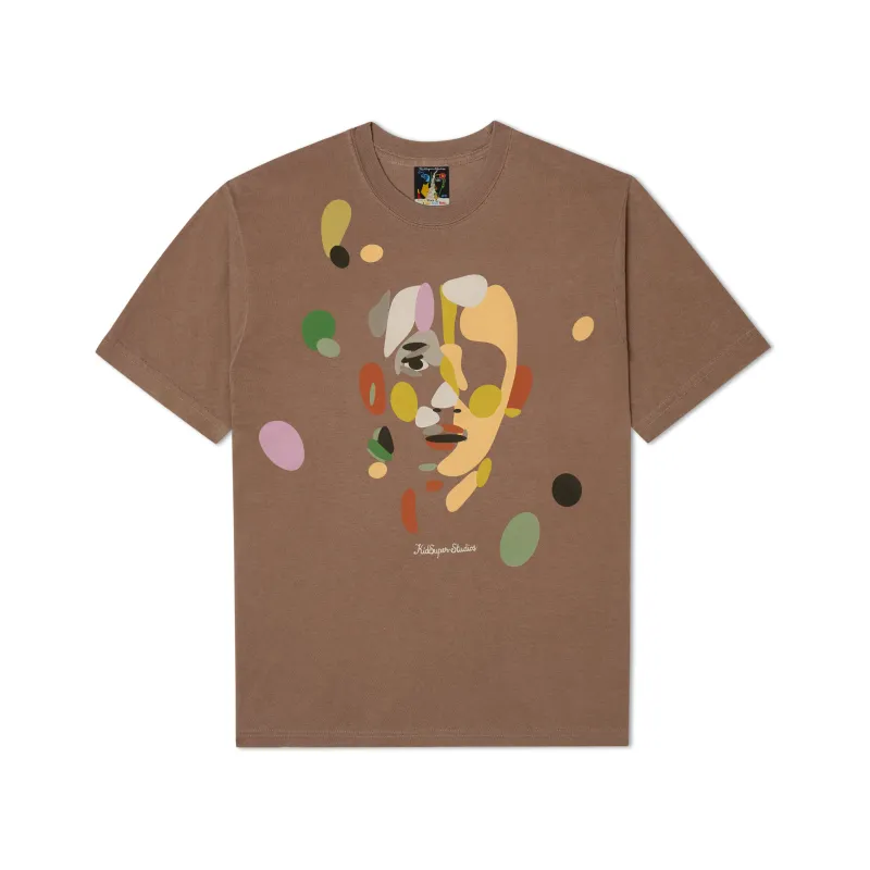Face Piece by Piece Tee [Brown] made by KidSuper Studios