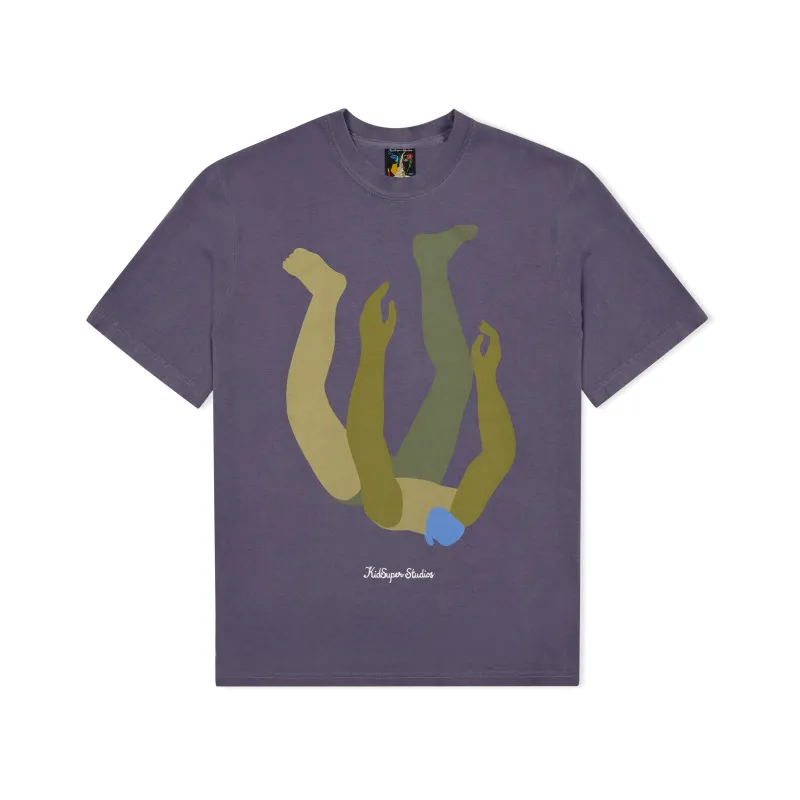 Falling Man Tee [Purple] sold by KidSuper Studios