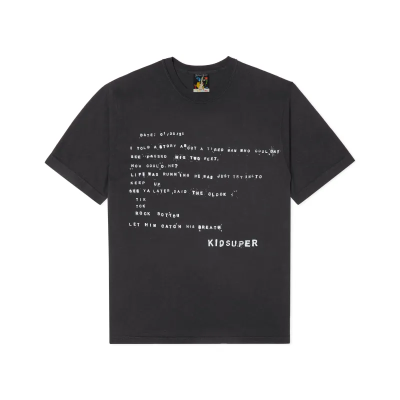 Story Tee [Black] sold by KidSuper Studios