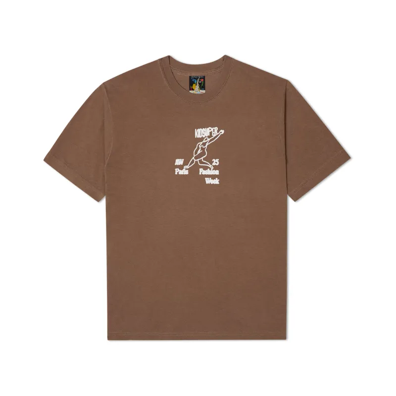 Dancing in Paris Tee [Brown] sold by KidSuper Studios