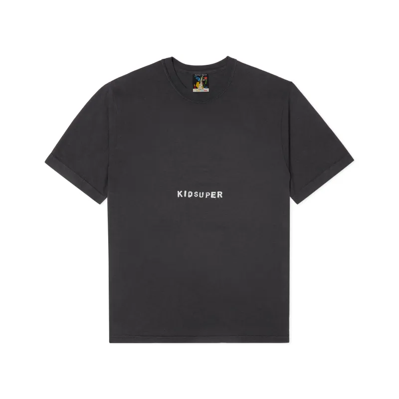 Low Center Mini Logo Tee [Black] sold by KidSuper Studios