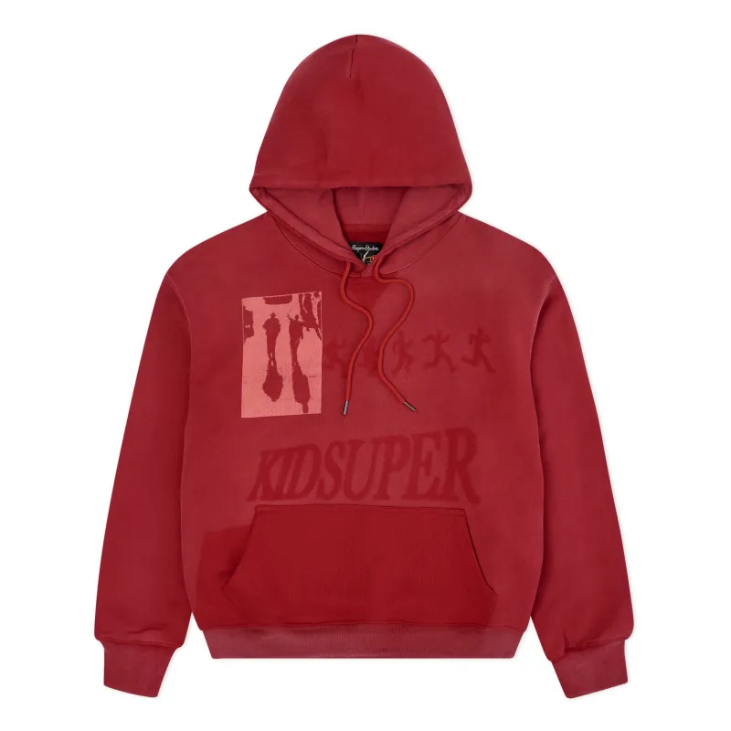 Sun Faded Hoodie [Red] sold by KidSuper Studios