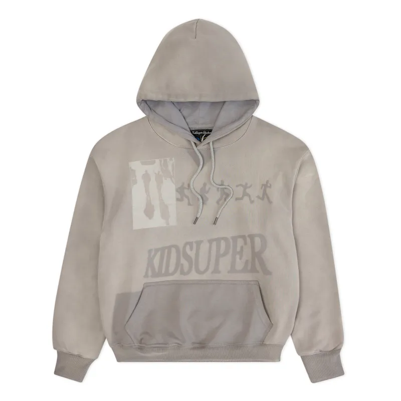 Sun Faded Hoodie [Grey] sold by KidSuper Studios