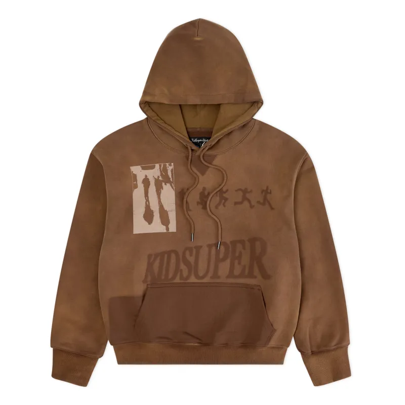 Sun Faded Hoodie [Brown] sold by KidSuper Studios