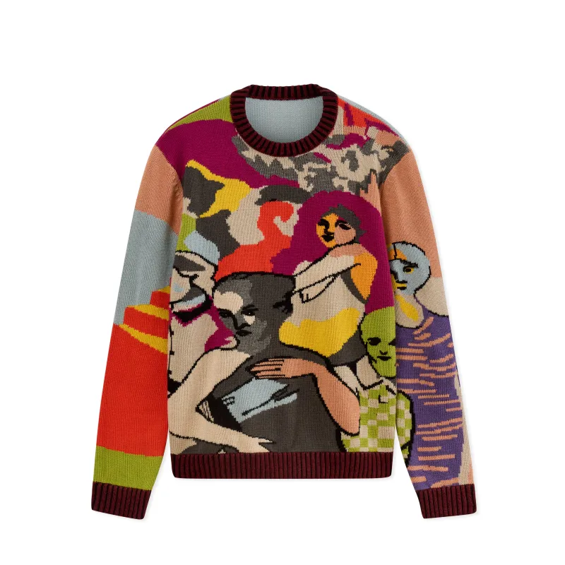Two Step Hand Embroidered Sweater [Multi] made by KidSuper Studios