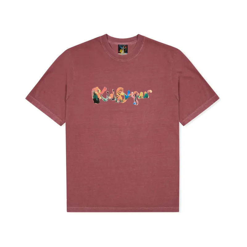 Blotchy Logo Tee [Crimson] sold by KidSuper Studios